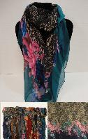 Fashion Scarf [Cheetah Print/Flowers]